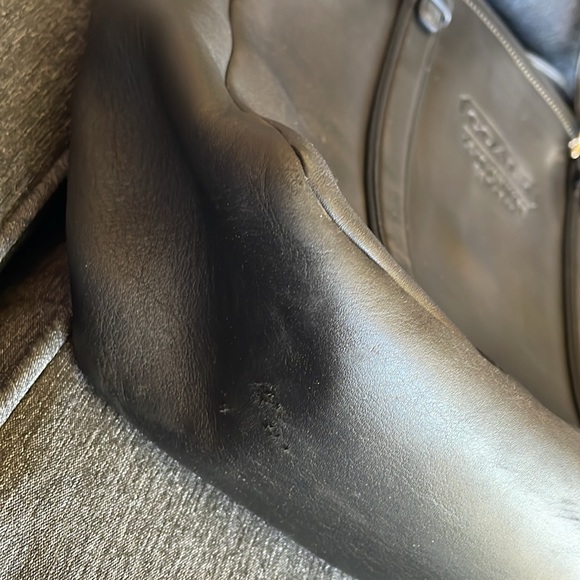 COACH bag Heritage 1941 black leather shoulder bag large - Picture 9 of 14